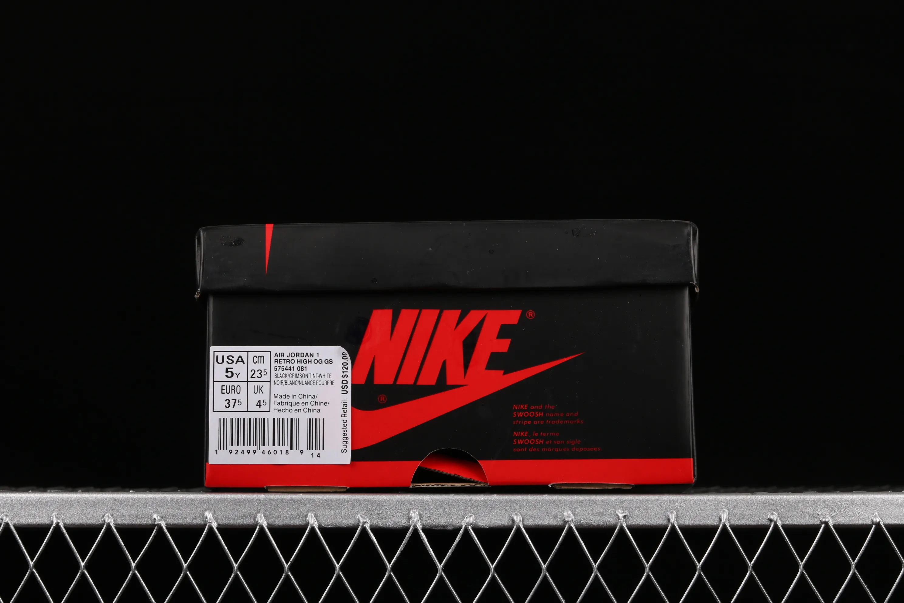 All Categories Air Jordan Jordan Series Basketball Shoes Air Jordan 1 High Air Jordan 1 "Crimson Tint" AJ1 Joe 1 Black Pink Litchi Pattern Women's Shoes 555441-081